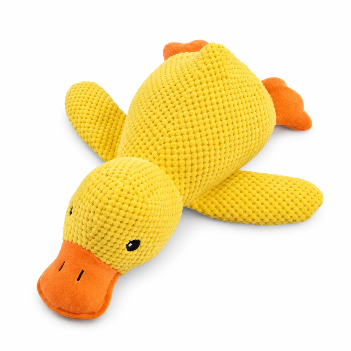 Canard en peluche sonore pour chien — Petit modèle — fond blanc