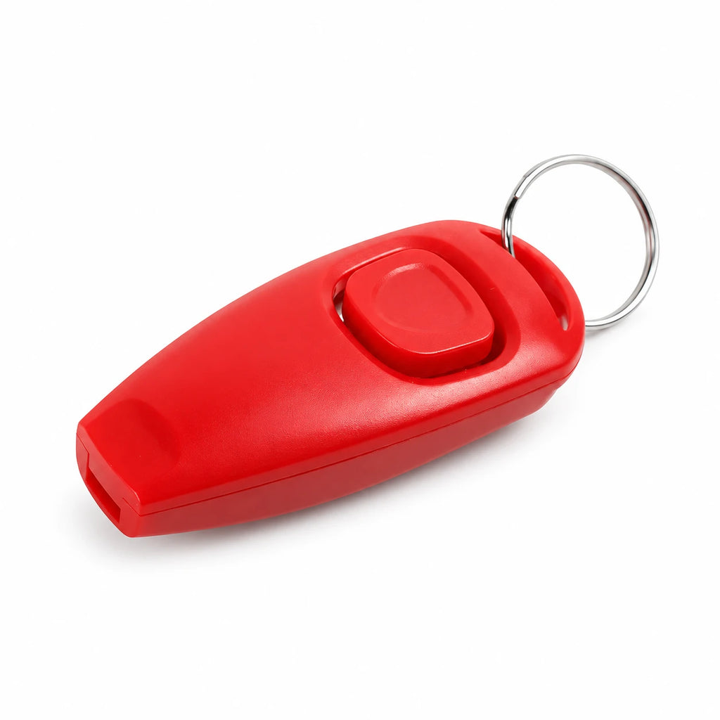 Clicker et sifflet 2 en 1 pour chien — fond blanc