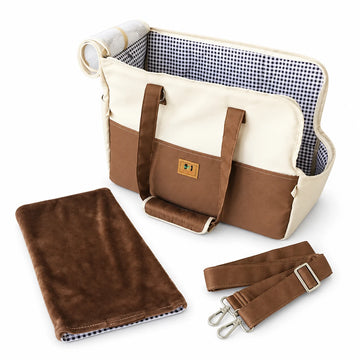 Sac de voyage souple pour petit chien et chat — fond blanc