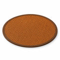 Tapis de repos rond tressé pour chat — fond blanc