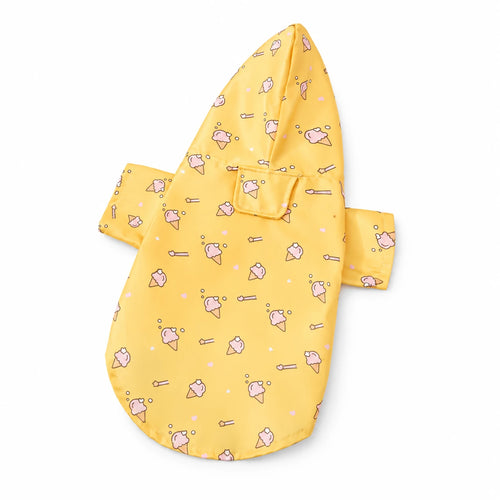 Imperméable à capuche pour petit chien — fond blanc