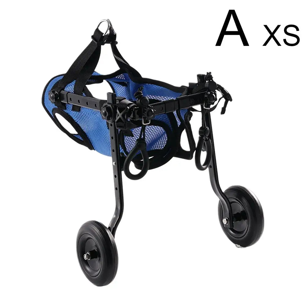 Chariot de mobilité réglable pour petits chiens et chats