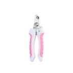 Coupe-griffes blanc et rose pour chien et chat, petite taille S