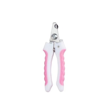 Coupe-griffes blanc et rose pour chien et chat, petite taille S