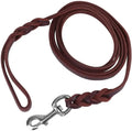 Laisse tressée en cuir pour chien — WOUF BAZAR