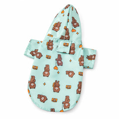 Imperméable à capuche pour petit chien — fond blanc