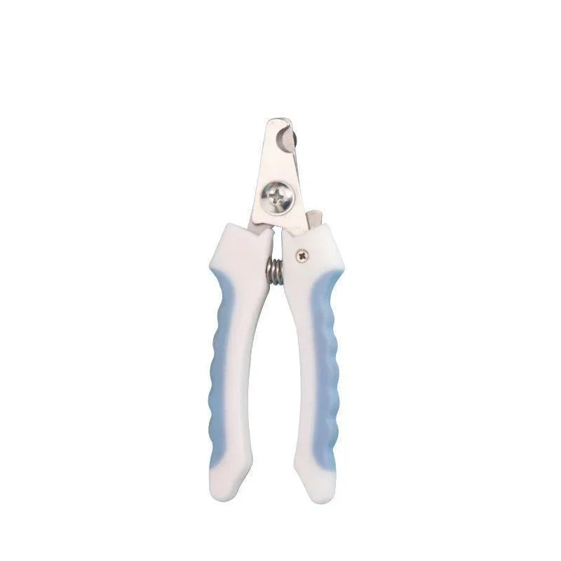 Coupe-griffes blanc et bleu pour chien et chat, petite taille S