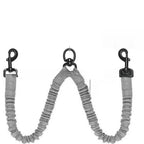 Laisse double élastique pour promener deux chiens — WOUF BAZAR