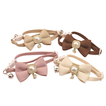 Collier à nœud gaufré pour chat — 1