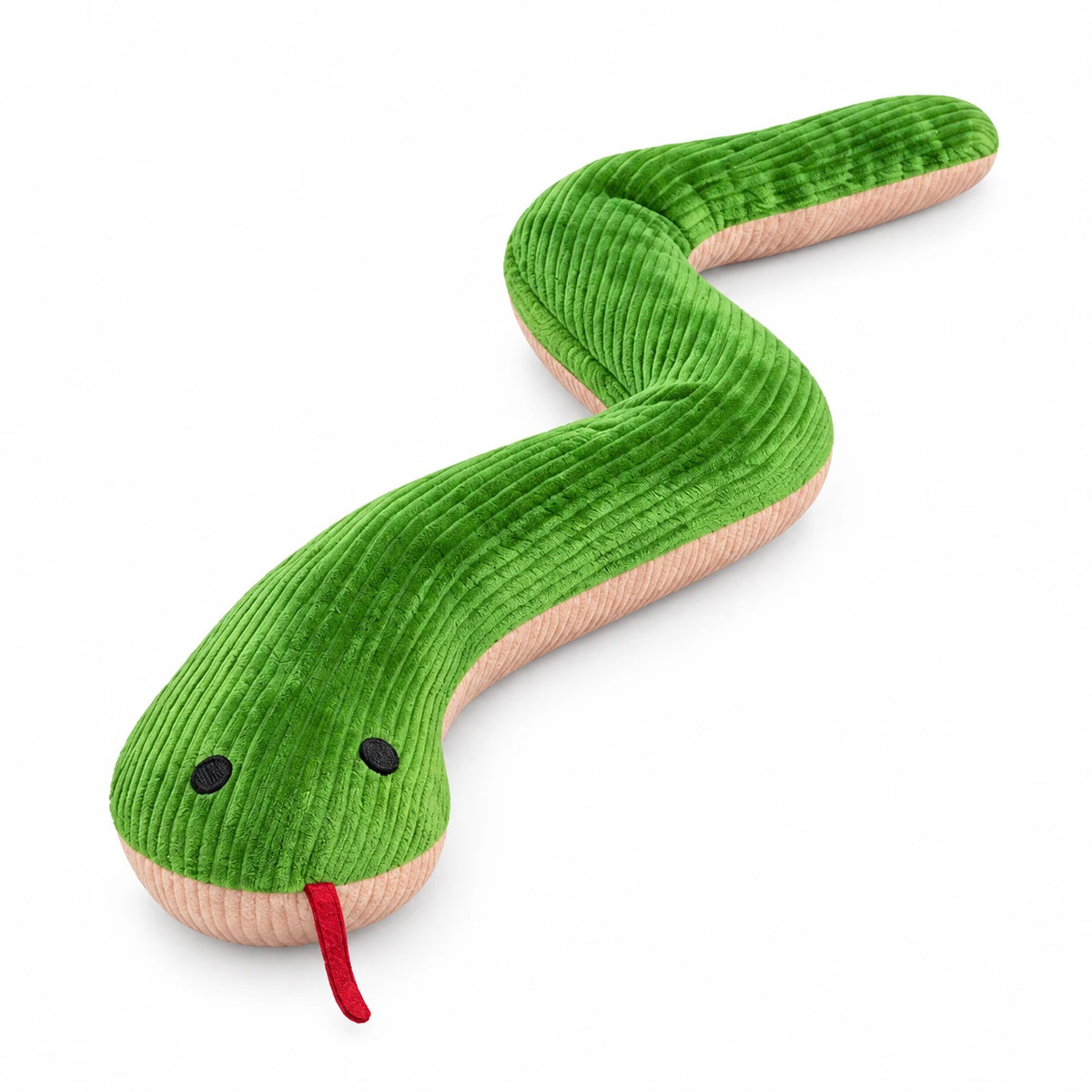 Serpent en peluche pour chien et chat — fond blanc
