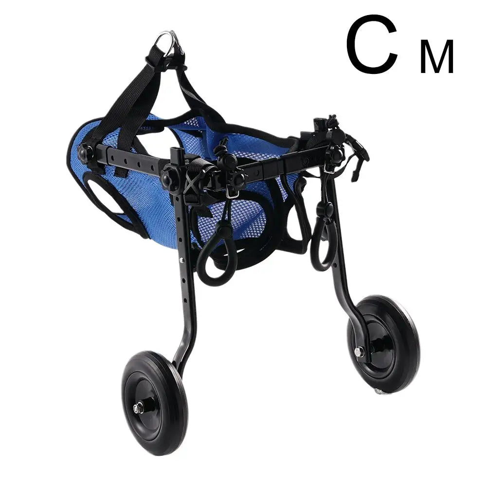 Chariot de mobilité réglable pour petits chiens et chats