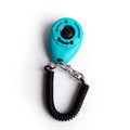 Clicker d’apprentissage turquoise avec dragonne noire pour chien et chat