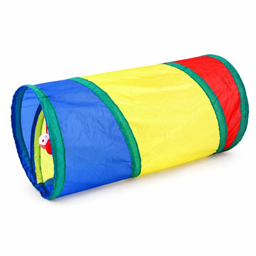 Tunnel pliable pour chat — 50 cm — fond blanc