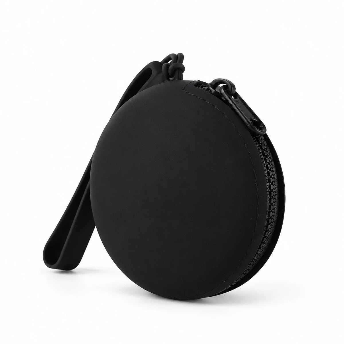 Pochette à friandises ronde en silicone pour chien — fond blanc
