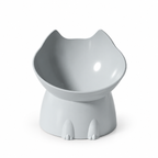 Gamelle surélevée pour chat — Gris