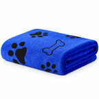 Serviette en microfibre à l’unité — Bleu