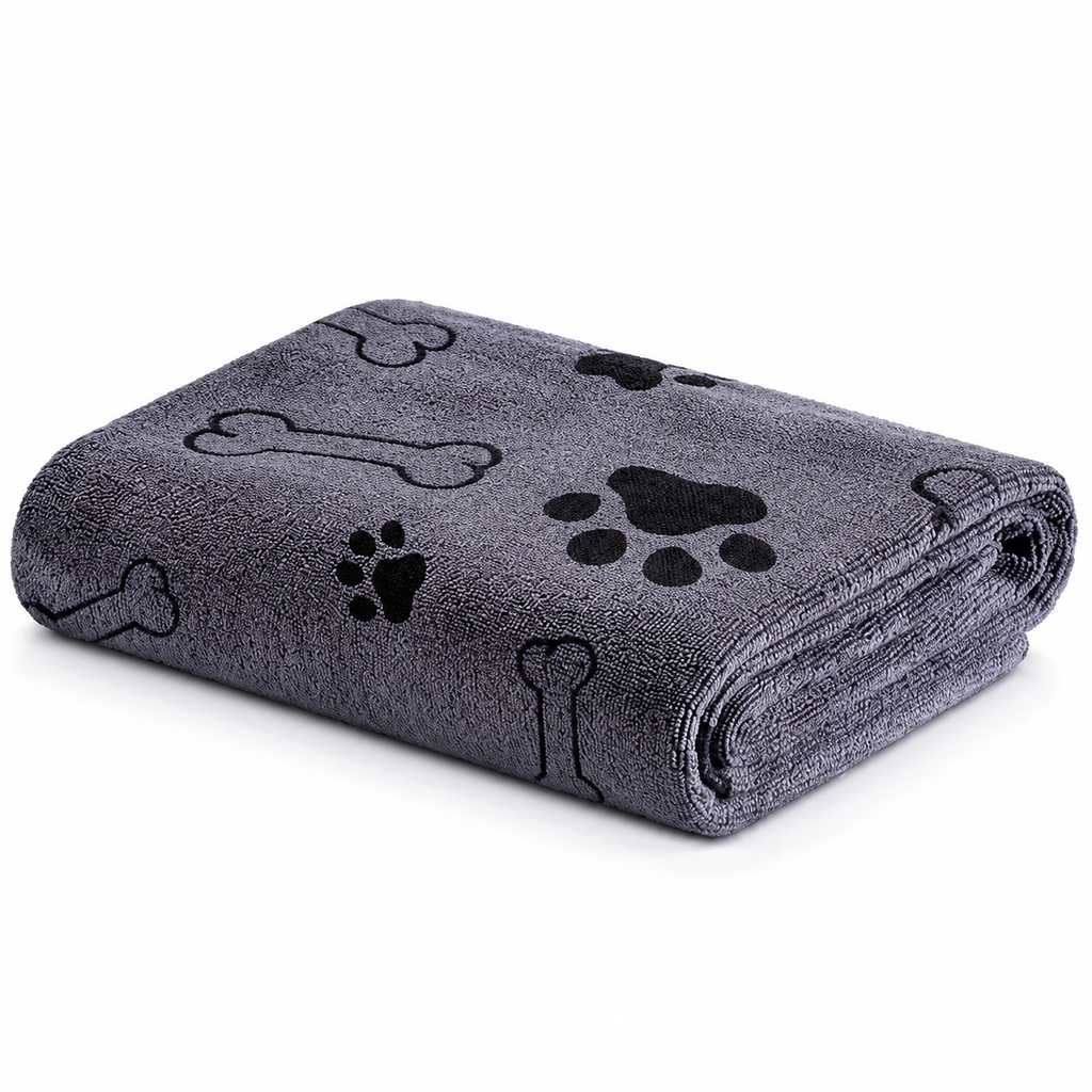Serviette en microfibre à l’unité — Gris