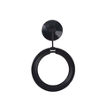 Anneau rond noir de nourrissage pour aquarium avec ventouse