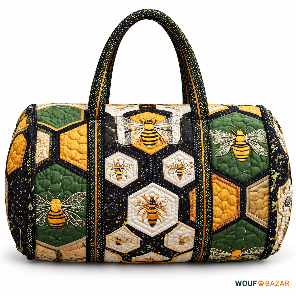 Sac de voyage Abeilles & fleurs — Rucher sauge — WOUF BAZAR