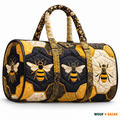Sac de voyage Abeilles & fleurs — Mosaïque de miel — WOUF BAZAR