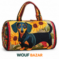 Sac de voyage Compagnons Teckel tournesols — WOUF BAZAR