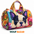 Sac de voyage Compagnons Bouledogue fleuri — WOUF BAZAR