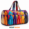 Sac de voyage Compagnons Caniches arc-en-ciel — WOUF BAZAR