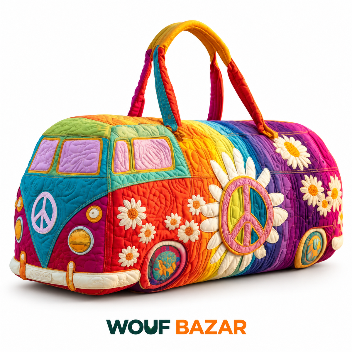 Sac de voyage Escapade Flower Power — WOUF BAZAR