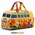 Sac de voyage Escapade Prairie dorée — WOUF BAZAR