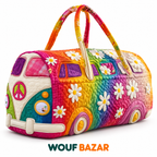 Sac de voyage Escapade — Bohème pastel — WOUF BAZAR
