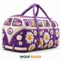 Sac de voyage Escapade Marguerites violettes — WOUF BAZAR