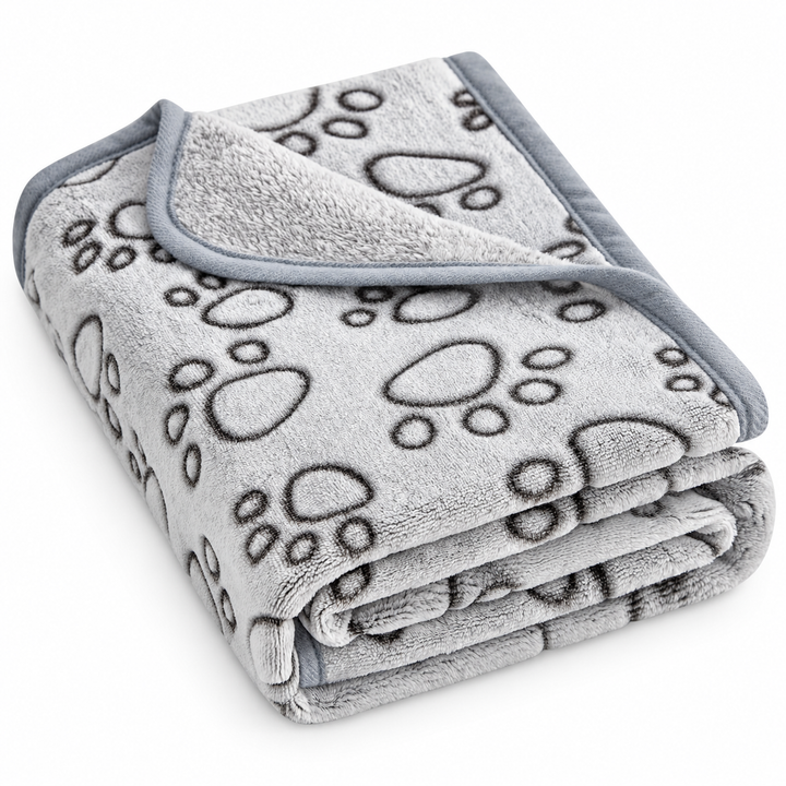 Couverture douce pour chien et chat — Motifs pattes