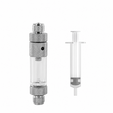 Compteur de bulles CO₂ pour aquarium avec raccords en ligne et seringue de remplissage