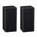 Deux petites mousses de rechange noires pour filtre d’aquarium