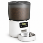 Distributeur automatique 4 L — Gamelle en inox — produit sur fond blanc