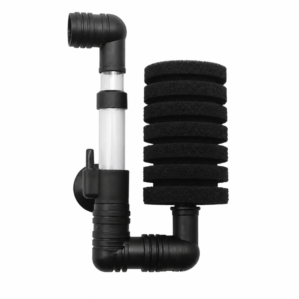 Filtre à mousse simple pour aquarium avec tube de remontée