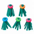Lot de cinq supports de ponte flottants verts pour poissons d’aquarium