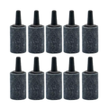 Lot de dix diffuseurs d’air cylindriques gris pour aquarium