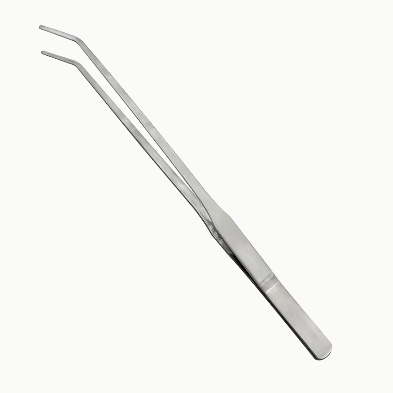 Pince courbée en acier inoxydable pour aquascaping, 48 cm