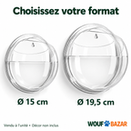 Les deux diamètres du vase mural : 15 cm et 19,5 cm, vendus à l’unité — WOUF BAZAR
